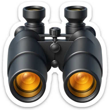 binoculars with large lenses sticker