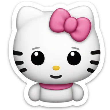hello kitty plushie  sticker