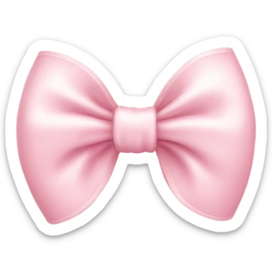 Light pink cute bow sticker