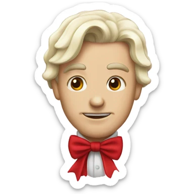 Rote Schleife sticker