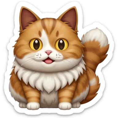 farting cat sticker