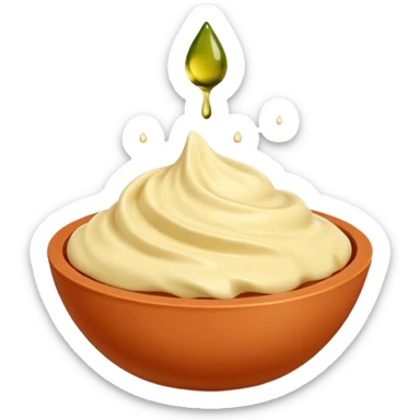 Un primer plano fotorrealista de un trozo de manteca de Karité pura, con una gota de aceite esencial cayendo lentamente. Colores: crema, terracota y toques de verde oliva. Enfoque suave. sticker