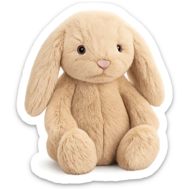 cute holland lop jellycat bunny plushie sticker