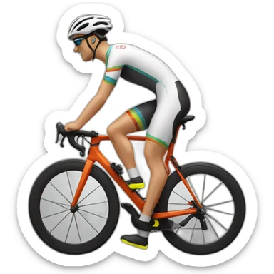 Cycliste sticker
