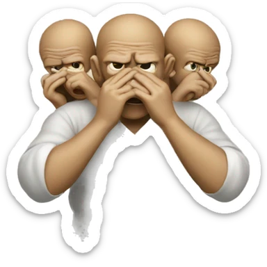 See no evil hear no evil speak no evil sticker