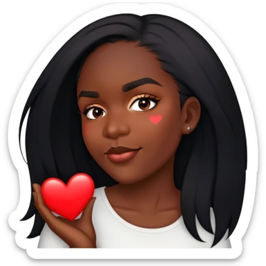 Girly she is Lovely and heart around her sticker