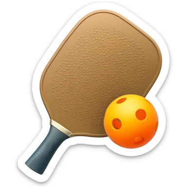 pickle ball paddle and ball sticker