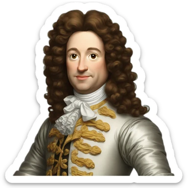 sassy Louis XIV sticker
