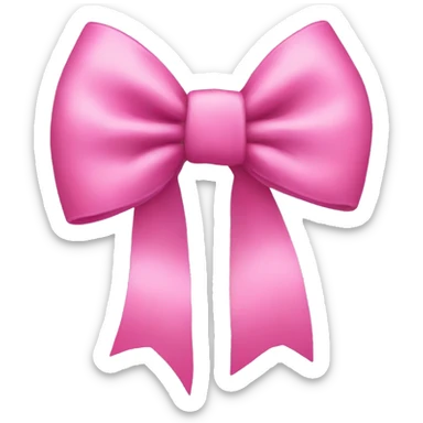 pink bow sticker
