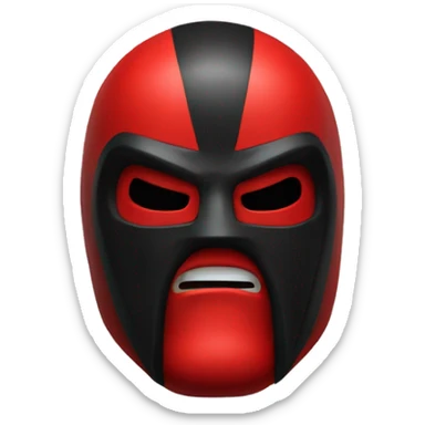 Big Van Vader Wrestler red mask sticker