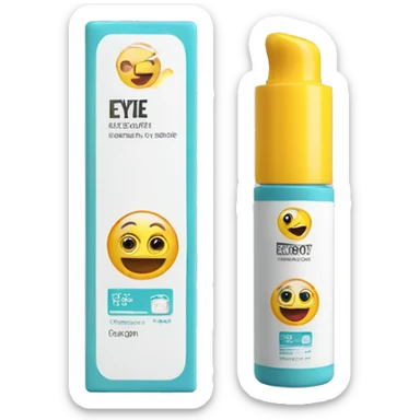 eye cream bottle with label sticker