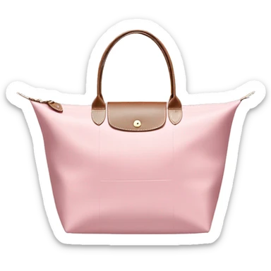 longchamp light pink bag sticker