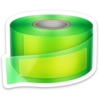 emoji of warm light green tape sticker