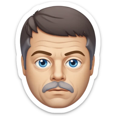 Oliver Reed with blue eyes sticker