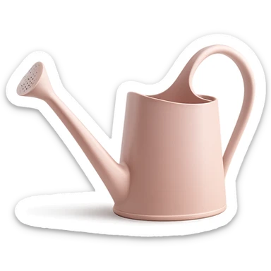 pink watering can, elegant sticker