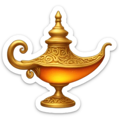 aladdin's lamp sticker