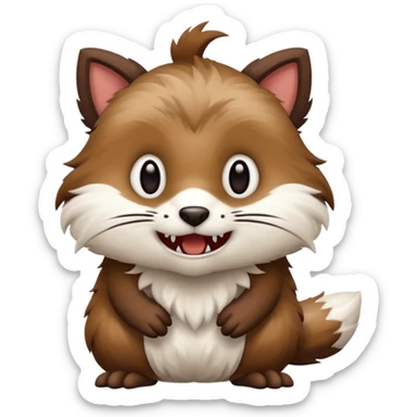 Chospin-Mnccino-Firret-Chomper-Fakémon-creature  sticker