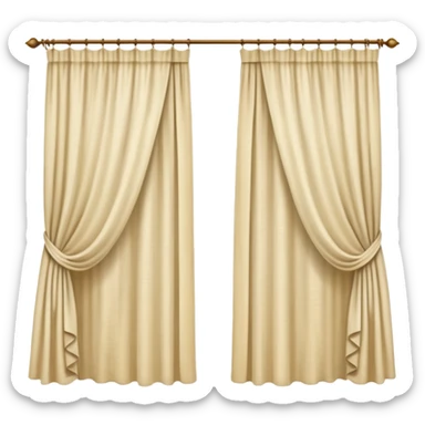 curtains sticker