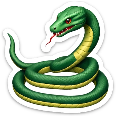 Realistic Hogwarts Slytherin snake sticker