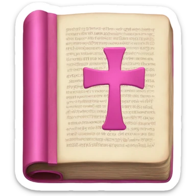Bible pink  sticker