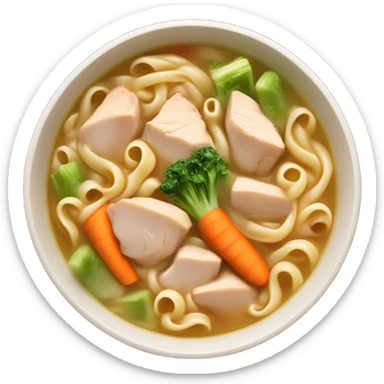 Chicken noodle soup sticker