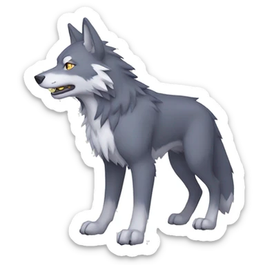 Digimon-Wolf full body sticker