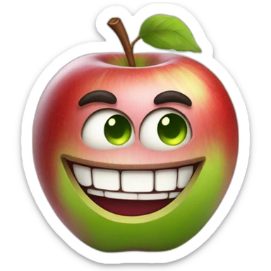 trollface apple artstyle sticker