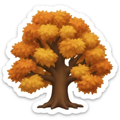Autumn tree sticker