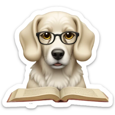 Dog Reading Quran sticker