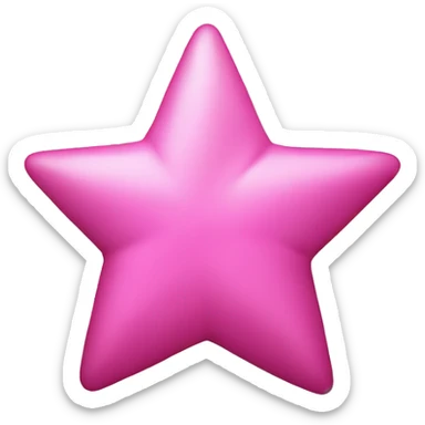 pink star sticker