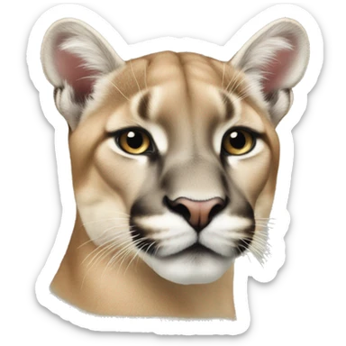 puma with her baby sticker