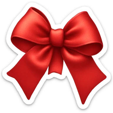 Red bow sticker