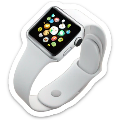apple watch on the hand sticker