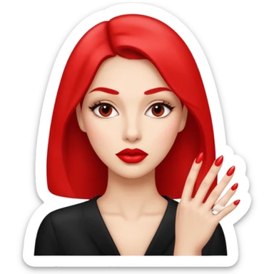 Make a combo of 🤨💅👄 sticker