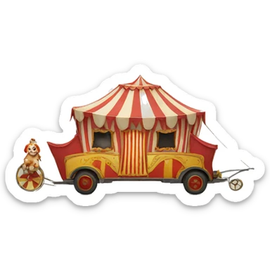 Circus caravan   sticker