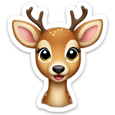 Baby Christmas deer sticker