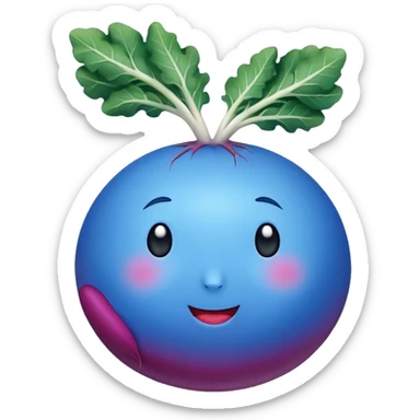 blue radish sticker