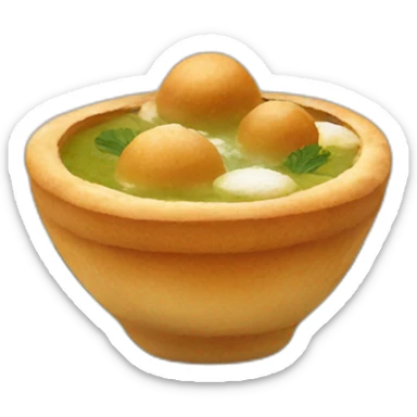 pani puri indian food sticker