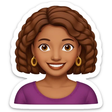 Chaparra, morenita colocha sticker