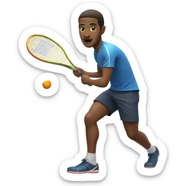 Squash player  sticker