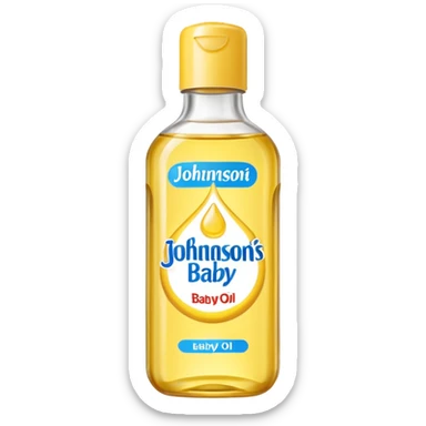 johnson's baby oil sticker