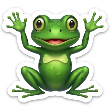 T-posing Frog sticker
