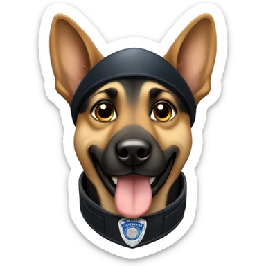police dog sticker