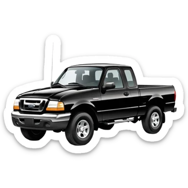 2002 black ford ranger xlt  sticker