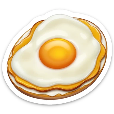 fried egg white only sticker