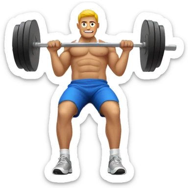 man bench pressing 100kg sticker