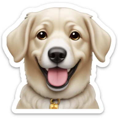 Dos perros mezcla de pastor alemán delgados y sonriendo sticker