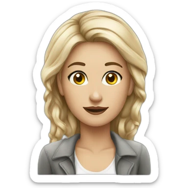 Personal shopper loira com sticker