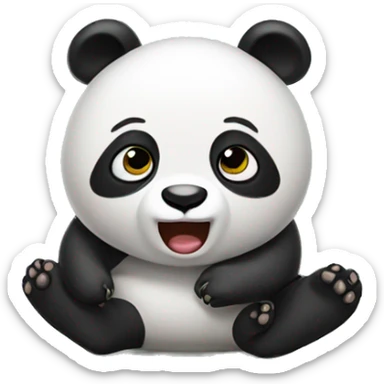 Farting panda sticker