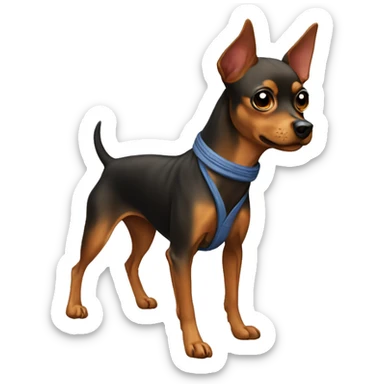 mini pinscher karate sticker